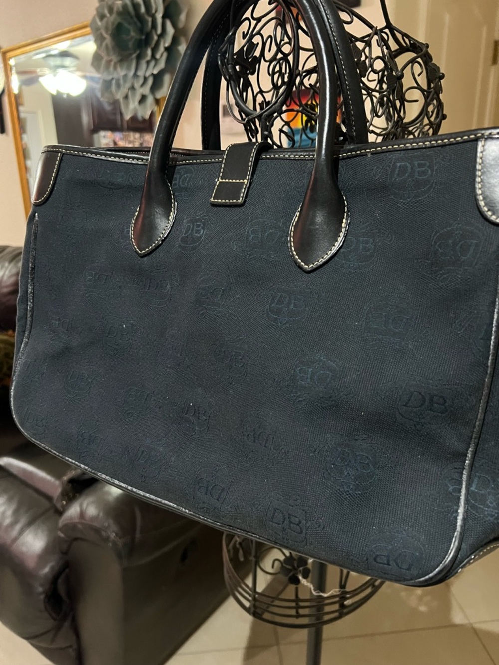 Dooney & Bourke Black Laptop Tote - Picture 9 of 11